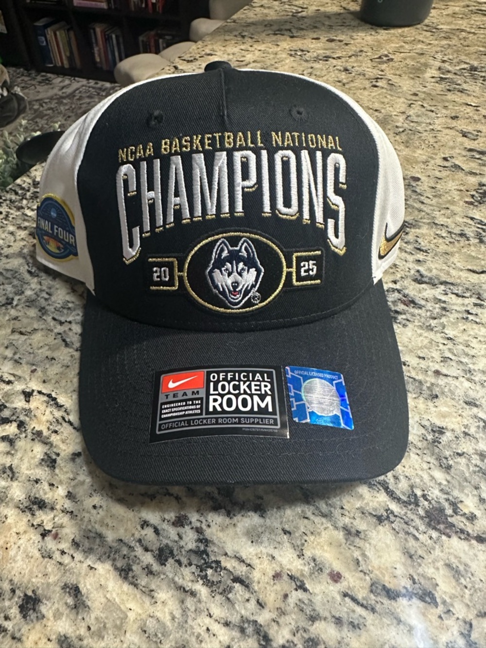 Nike NCAA Basketball National Champions UConn 2025 Hat